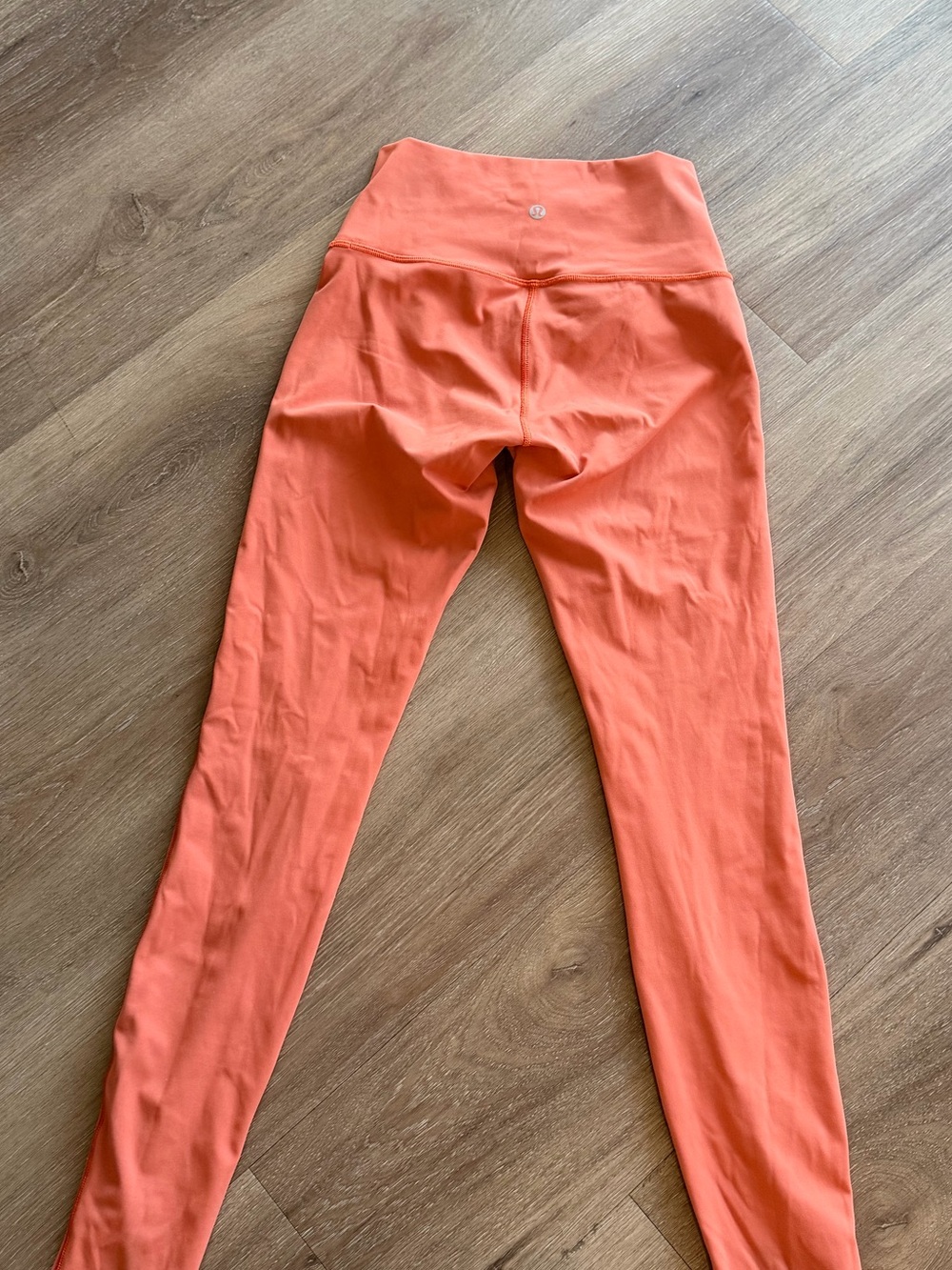 Orange lululemon leggings size 2